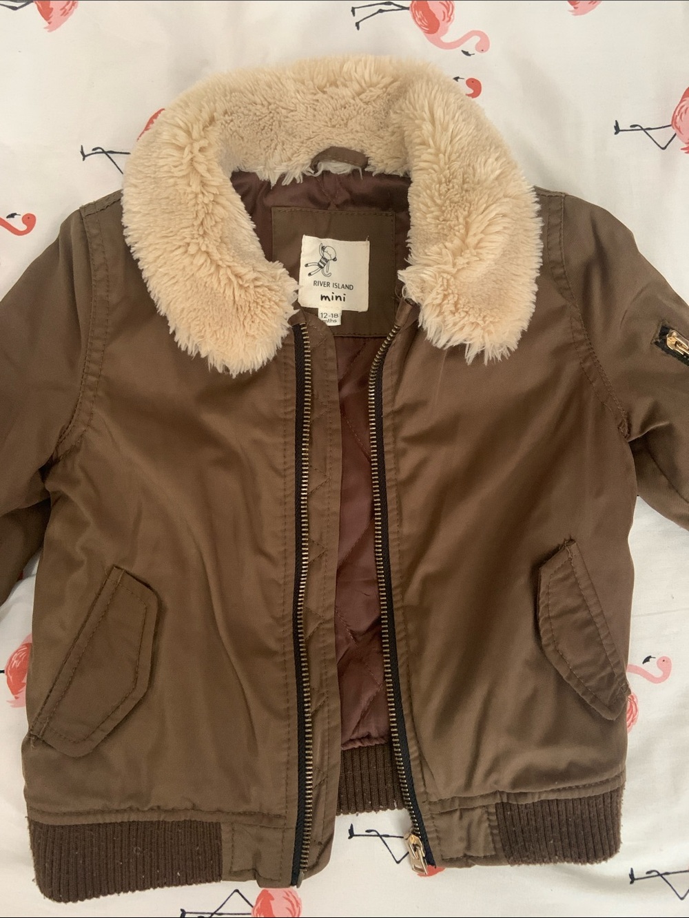 River island bomber jacket 12-18 months